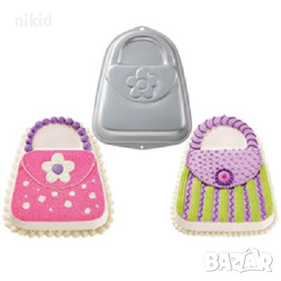 WILTON Голяма дамска чанта Алуминиева форма тава за десерти сладкиш кекс торта 