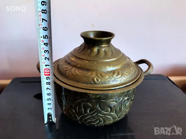 Страхотен Стар Меден Съд, снимка 7 - Антикварни и старинни предмети - 48128849