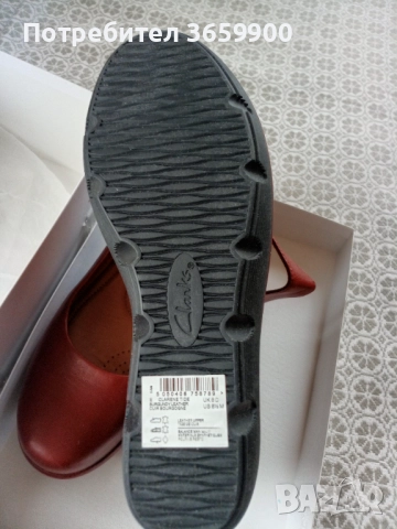 Много красиви дамски обувки, Clarks,39, цвят бордо, снимка 5 - Дамски елегантни обувки - 52638158
