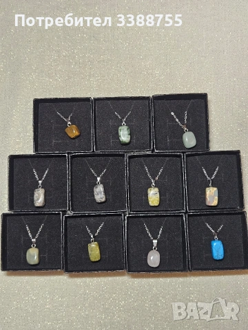 Ръчно изрботени сребърни колиета с естествени камъни, снимка 14 - Колиета, медальони, синджири - 53644827