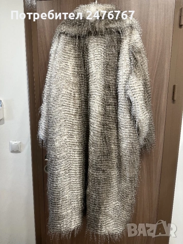 Ново дълго палто от еко косъм 4XL, снимка 6 - Палта, манта - 53041794