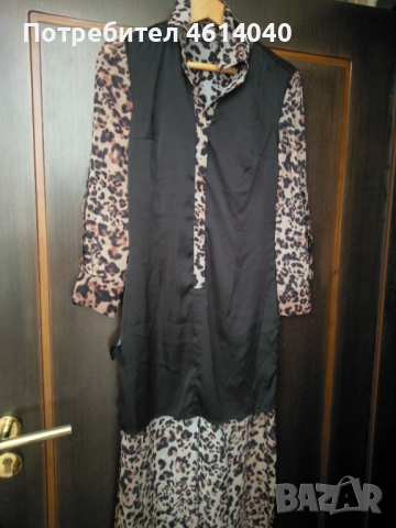 Рокля цвятът леопардов размер S, снимка 5 - Рокли - 52458203