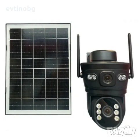 3313 - Соларна двойна камера LYLU 10 диода - ICsee за охрана, снимка 5 - IP камери - 53782006