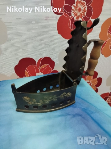 бронзова ютия на жар , снимка 3 - Антикварни и старинни предмети - 53144546