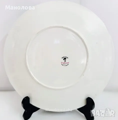 Елегантна декоративна чиния от Gainsborough Bone China, Англия. , снимка 6 - Колекции - 50090203