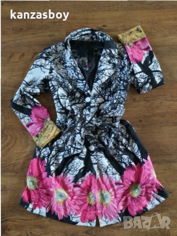  Desigual less more rain coat dress - страхотен дамски тренч, снимка 7 - Шлифери - 34175997