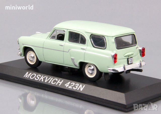 Москвич 423Н - мащаб 1:43 на DeAgostini моделът е нов в блистер, снимка 3 - Колекции - 40095542