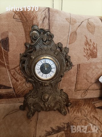 западногермански каминен месингов механичен часовник