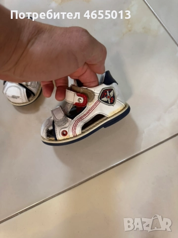 ПОДАРЯВАМ - Детски бебешки сандали естествена кожа 21-Номер Стелка - 13см., снимка 2 - Детски сандали и чехли - 52461257