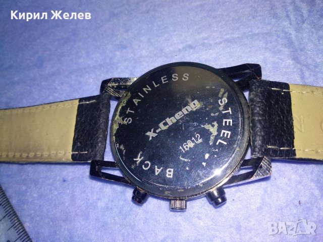X-CHENG КВАРЦОВ ФЕШЪН МОДЕЛ РЪЧЕН ЕФЕКТЕН ЧАСОВНИК с КАИШКА 35279, снимка 10 - Мъжки - 40432431