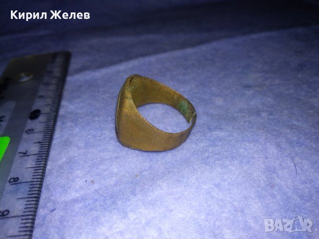 СТАРИНЕН АРИСТОКРАТИЧЕН ОРНАМЕНТИРАН КЛАСИЧЕСКИ РЕТРО МЕДЕН ПРЪСТЕН МАЙСТОРСКИ За КОЛЕКЦИЯ 36608, снимка 9 - Антикварни и старинни предмети - 39723555