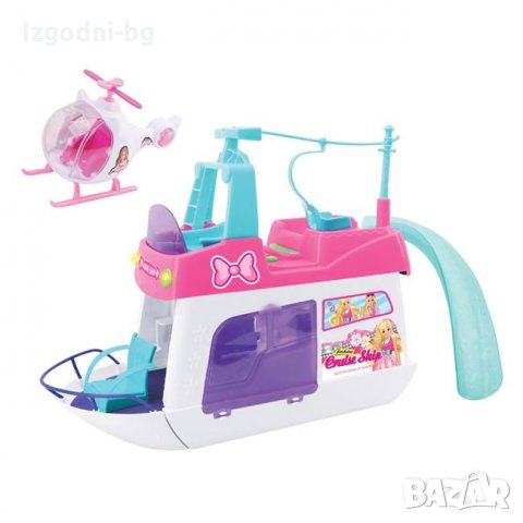 Мини кукли Барби с лодка и частен хеликоптер, снимка 2 - Кукли - 35742558