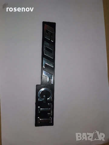 Емблема Фолксваген голф 1 гти logo vw golf1 gti , снимка 2 - Части - 50735188