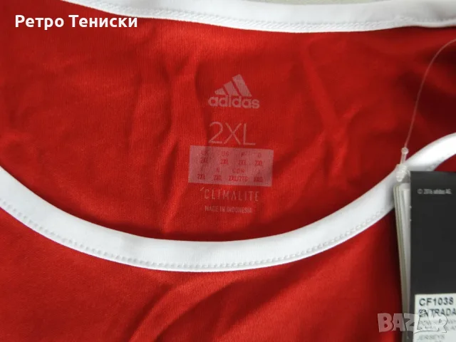 Тениска • adidas • червено • размер XXL • Мъже, снимка 3 - Тениски - 56315040