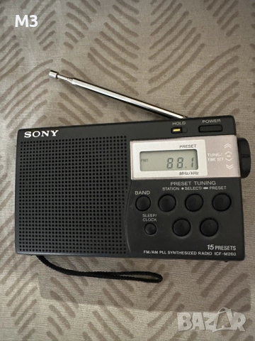 SONY ICF m260 Радио Транзистор без следи от ползване