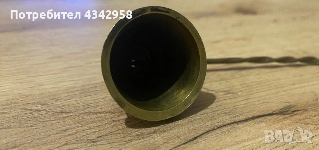 Винтидж гасител за свещи-месинг.1900-1940г., снимка 3 - Антикварни и старинни предмети - 53056899