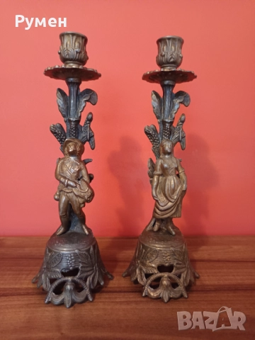 Красиви,Антикварни,френски свещници!!!