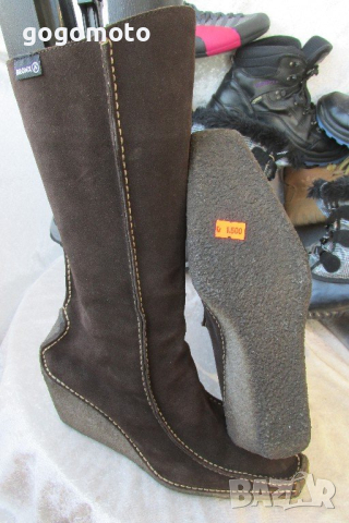 дамски ботуши BRONX® original, платформа, N- 40- 41, 100% естествен велур, GOGOMOTO.BAZAR.BG®