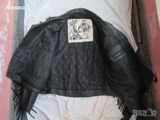 Sip Paris рокерско кожено яке от естествена кожа., снимка 3 - Якета - 48949143