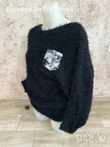 Дамски пуловер - рокля пуловер - тип туника, снимка 5 - Блузи с дълъг ръкав и пуловери - 48071421