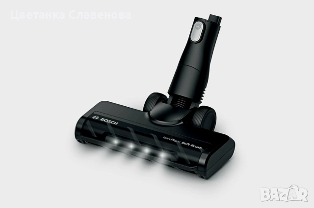 Мека четка Bosch за прахосмукачка за твърди подови настилки с LED подсветка Unlimited BHZUHFN