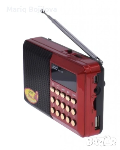 Преносимо радио JOC001, снимка 6 - Радиокасетофони, транзистори - 53625294