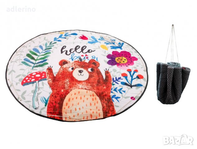 Подложка за игра за деца и бебета, мотив Мече, 144см