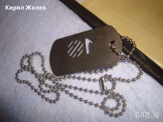 МЕДАЛЬОН НЕРЪЖДАЕМА БЛАГОРОДНА СТОМАНА със СТОМАНЕНА ЗДРАВА ВЕРИЖКА 27402, снимка 6 - Колиета, медальони, синджири - 36154949