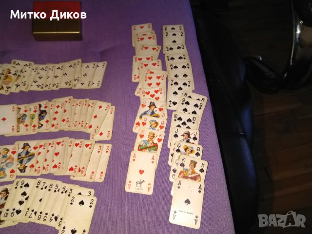 Колекционерски нови маркови много малки карти 2х52бр  1960s Piatnik  Vienna Austria пласт.кутия, снимка 2 - Карти за игра - 39457821