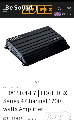 4 канален Усилвател EDGE EDA 4.150 клас АБ , снимка 10 - Ресийвъри, усилватели, смесителни пултове - 53688105
