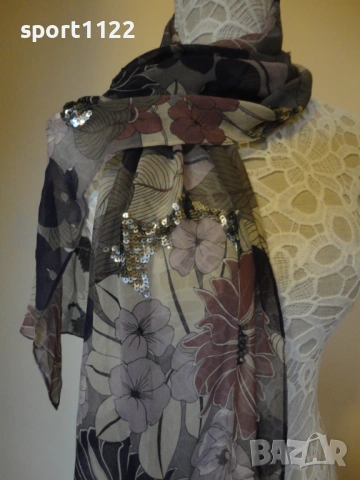 Pink Soda/100% коприна/дамски шал, снимка 6 - Шалове - 53233572