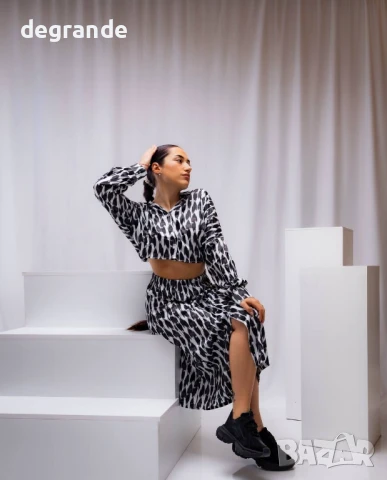 Дамски комплект от две части пола+ризка, снимка 2 - Комплекти - 50905981