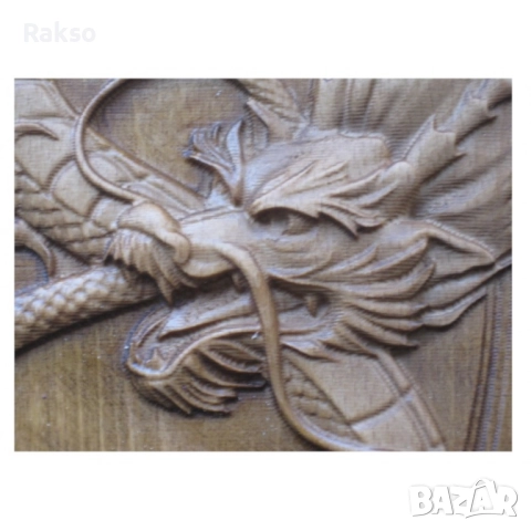 Дърворезба Дракон, снимка 7 - Пана - 52854032