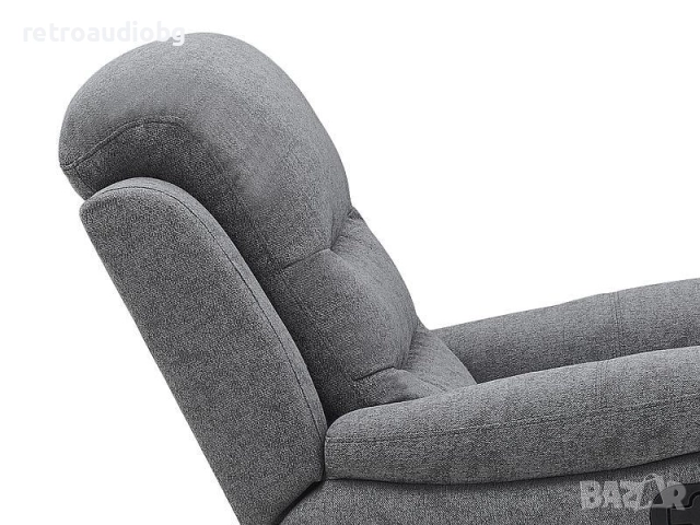  Релакс фотьойл НЕРОН в сив цвят, снимка 4 - Дивани и мека мебел - 52736161