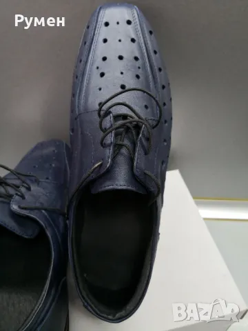 Мъжки кожени обувки нови , снимка 2 - Ежедневни обувки - 49135674