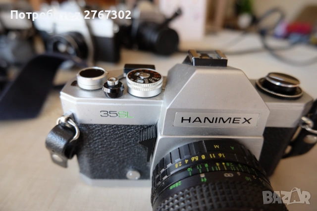 Hanimax Camera & Hanimax 28mm f2.8 Lens. M42 Mount, снимка 2 - Фотоапарати - 53799949