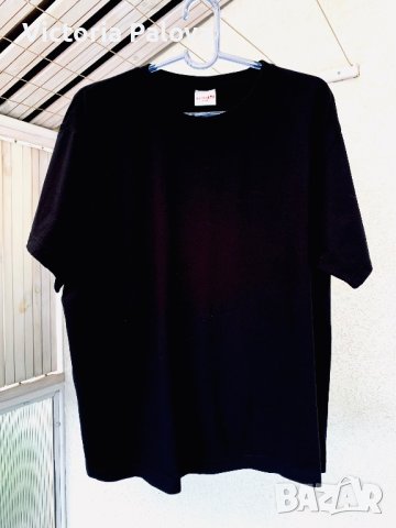 Широка черна тениска унисекс Австрия, снимка 2 - Тениски - 41709564