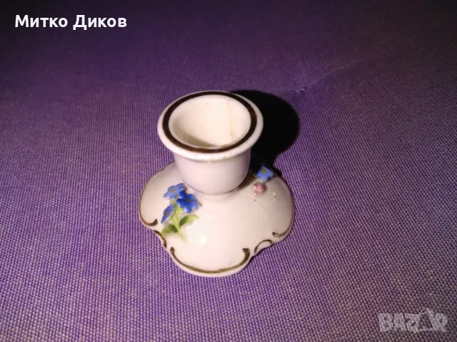 Порцеланова поставка стойка маркова немска за една свещ , снимка 2 - Декорация за дома - 49624016