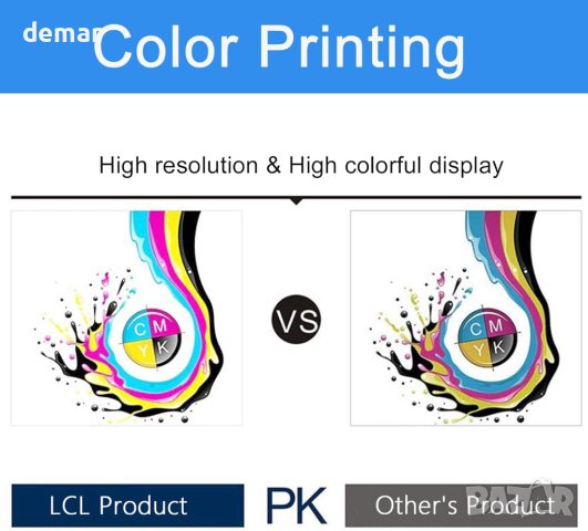 LCL съвместима касета с мастило 711XL 711 XL за HP Designjet (2C 2M 2Y), снимка 4 - Консумативи за принтери - 42515463