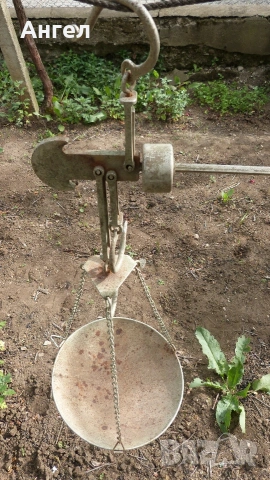 Стар кантар - паланца, снимка 3 - Антикварни и старинни предмети - 53698802