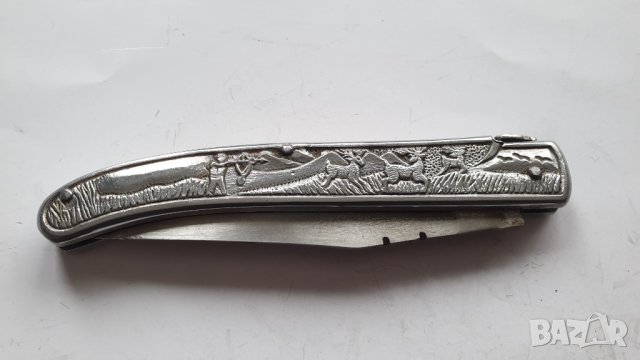 Сгъваем нож Laguiole с ловна сцена, снимка 18 - Антикварни и старинни предмети - 44374395