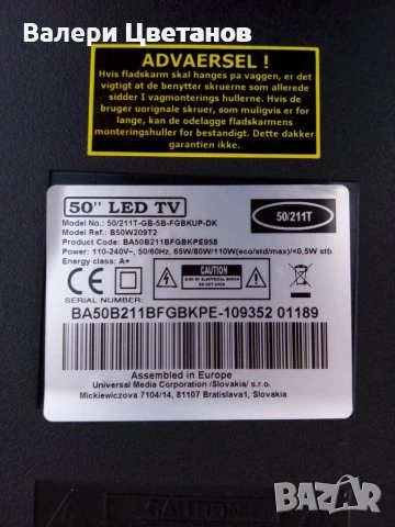 телевизор BLAUPUNKT 50/ 211Т - GB- 5G на части