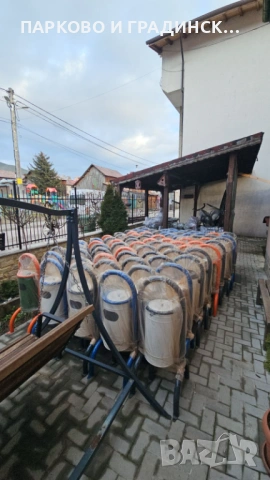 Метален парков кош с пепелник, снимка 4 - Декорация за дома - 53608792