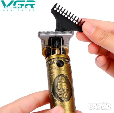 Професионална Maшинка за подстригване и оформяне на бради VGR V-085, снимка 4 - Машинки за подстригване - 40525419
