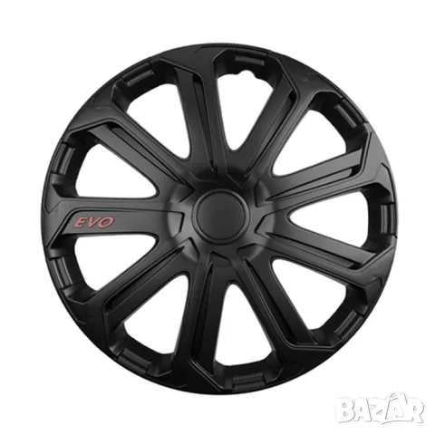 Тасове Versaco Evo черни за 16'' джанти, комплект от 4 броя