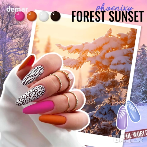 Гел лакове за нокти Phoenixy, 48 бр., 42 цвята х 7 мл + завършващи покрития, снимка 9 - Продукти за маникюр - 53783338