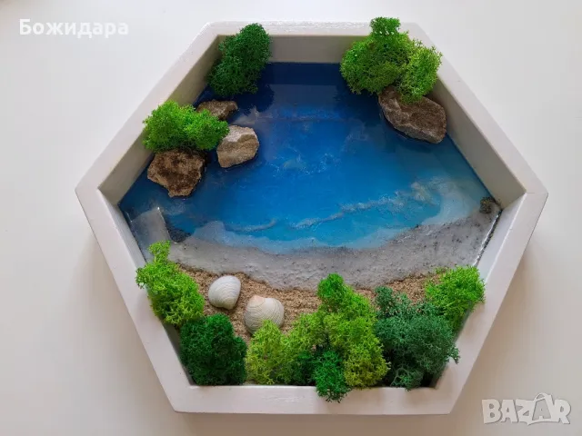 Картини пана със скандинавски мъх и смола, снимка 4 - Картини - 49180231