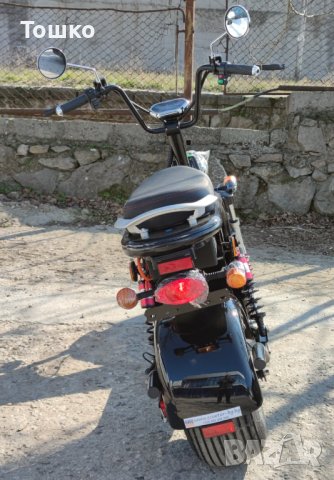 Електрически скутер EcoWay Чопър HR8-1 12A/h батерия черен, снимка 10 - Мотоциклети и мототехника - 41391988