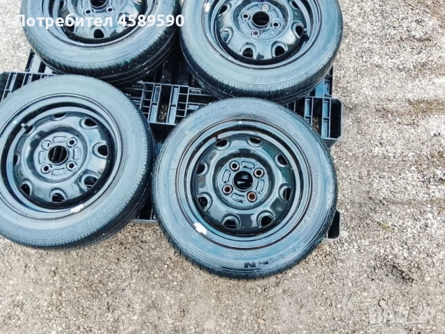4бр.Оригинални железни джанти 13цола 4x100+ГУМИ за Kia Picanto,Hyundai i10,Suzuki Alto,Wagon, снимка 4 - Гуми и джанти - 52977503
