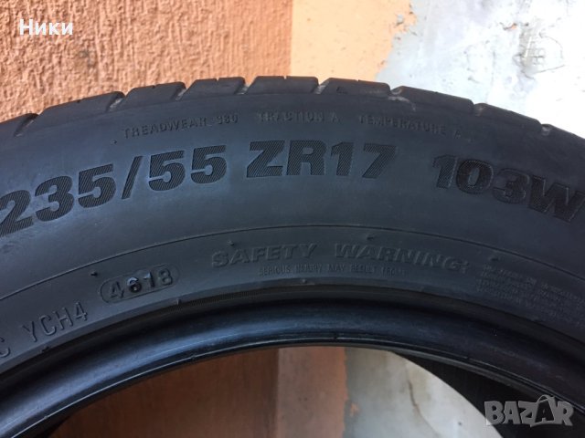 2бр.235/55 ZR17,KUMHO,DOT 4618, снимка 5 - Гуми и джанти - 44366549